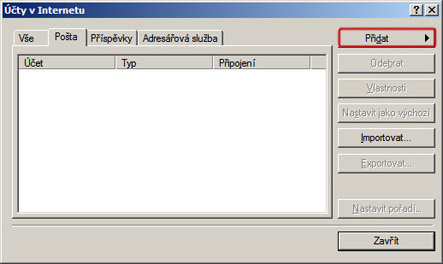 outlook express - účty